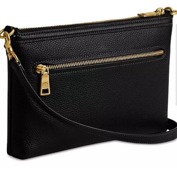 Coach Black Leather Crossbody Bag - Picture 2 of 6